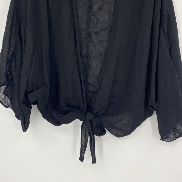 Sonoma Women’s Black Toe Front Ruana Viscose- One Size NWT - Picture 8 of 10